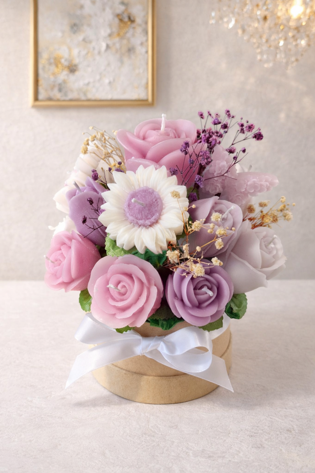 Bouquet de flores de cera